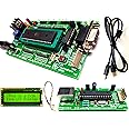My TechnoCare 8051 Development Board with USBasp ISP Programmer Kit & 16x2 LCD Display with Yellow/Green Backlight, Onboard RS232, Atmel AT89S52 Microcontroller IC, ZIF Socket 40-Pin