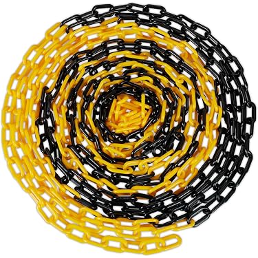 LEMAX Absperrkette Aus Kunststoff – Rot/weiß, 6 Mm Durchmesser, Bis 50 M Länge, Für Kettenständer & Absperrungen