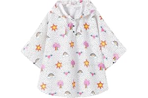 QIKADO Ponchos Impermeables Lluvia Niños Unisexo 1-12 años