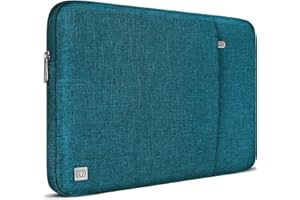 DOMISO Custodia PC Computer Portatile 15.6 pollici,Borsa per 16 Pollici MacBook Pro M4 M3 M2 Pro/Max,Dell XPS 16,15,6 Pollici Acer Lenovo HP Asus Notebook,Porta Cover Laptop Case Sleeve,Turchese