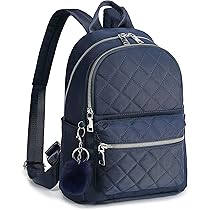 Blauwe leren rugtas dames Come Along Faded Blue - – NL