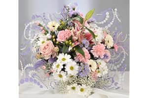Homeland Florists Mothers Day Pastel Fresh Flower Bouquet with Scented Oriental Lilies & Handwritten Gift Card - Send Flowers for Mum