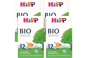 ‎HIPP HiPP Bio Kindermilch (4 x 600g), nach 12. Monat, mit Calcium, Eisen, Vitamin C und D, für Kleinkinder im Wachstum, in bester Bio-Qualität
