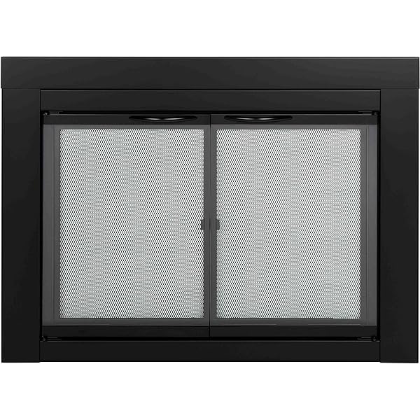 Pleasant Hearth AT-1001 Ascot Fireplace Glass Door, Black, Medium :  Amazon.co.uk: DIY u0026 Tools