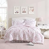 Parure De Lit Réversible Laura Ashley Hailee - Microfibre Rose, Volant 5 Cm, Pour Lit Double/grand, Lavable - 4