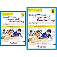 Hindi (Devanagari) writing Combo - Speed writing in improved handwriting - Book A (For 6-9 years) with Book B (9+ years) - 30 Days Handwriting practice books for students and adults (Hindi-Marathi)