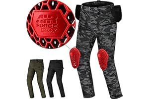 SHIMA Giro 3.0 Motorrad Hose Herren Damen mit Protektoren Airforce Knieprotektoren Motorradhose Kurzgrößen Cargohosen