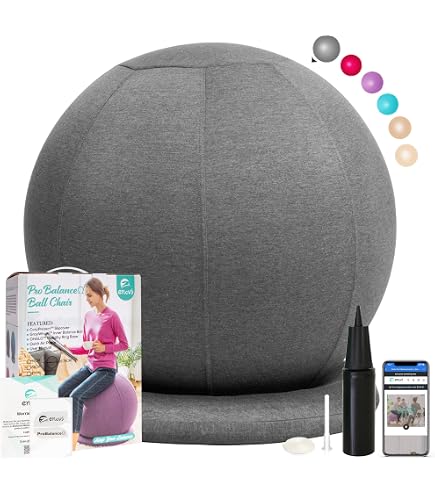 Palla Pilates DrfzCa - Palla Svizzera Fitness Con Pompa - Vari Size Per Allenamento - Foto 2