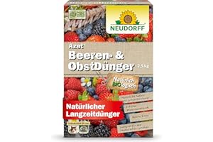 Neudorff Azet Beeren- & ObstDünger – Bio-Dünger für mehr Geschmack und reiche Ernte bei Beeren und Obst mit natürlicher Sofort- & Langzeitwirkung, 2,5 kg