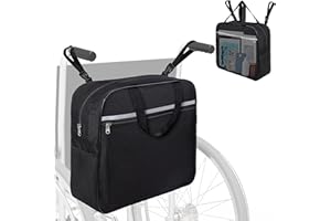 HEVEER Torba na wózek inwalidzki, wodoszczelna torba na wózek inwalidzki, plecak do przechowywania wózków inwalidzkich, 38 x 38 x 13 cm