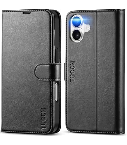 Funda De Libro Para IPhone 16 Pro MAX - Cuero Sintético, Con Ranuras Para Tarjetas Y Soporte, Cierre Magnético