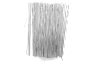 ‎BT-LABEL BT-Label Anhängedraht (2.000 Stück) 200 mm lang (D = 0,6 mm) Etiketten-Draht zur Befestigung von Warenanhängern, Anhängeetiketten, ein glatter Eisendraht verzinkt