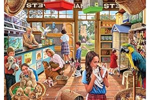 AVEJOYS Jigsaw Puzzles for Adults 500 Piece Pets Shop 20.5 x 15 Inch Jigsaw Puzzle for Adults Educational Game Challenge Toy 500 Pieces Puzzles for Adult