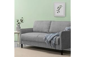 Zinus Jackie Sofa Couch - 3-Seater Sofa 180x79x88 cm - Contemporary design Sofa - Grey