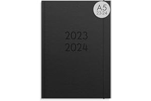 burde Agenda Scolaire 2023 2024 Ariane Noir | Semainier | 31 juliett 23-25 août 24 | Hebdomadaire | en français