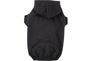 Zack & Zoey Basic Hoodie for Dogs, 12 Inch Small, Jet Black
