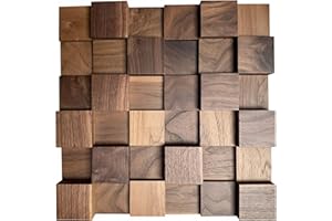 IG Acoustics Diffusore acustico 2D 500, 30 x 30 cm, diffusore acustico, pannello da parete in legno, pannello acustico (noce)