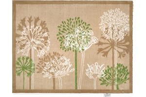 HUG RUG Washable Dirt Trapper Door Mat Kitchen Hallway Doorway, Made in the UK Hug Rug Dandelions