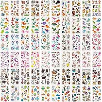 Tatuaggi Temporanei Per Bambini | 60 Fogli Con Cartoni Animati | Impermeabili E Facili Da Applicare - Foto 8