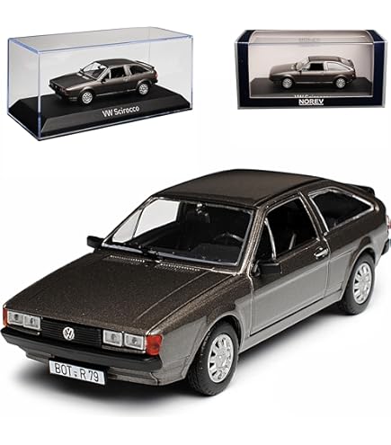 KK Scale 1:18 Silber 1975 KK Scale Modellauto VW Scirocco 1 L Silber 1975 – Maßstab 1:18, Metall | Sammlerstück Wm 2010