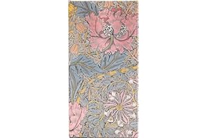 Paperblanks 12 Month Calendar 2025, Morris Hedge Cherry in Pink, Slim, Horizontal, Elastic Band Closure