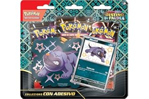 Collezione con Adesivo (Maschiff) Dell'Espansione Scarlatto e Violetto - Destino di Paldea del Gcc Pokémon (Una Carta Promozionale Olografica e Tre Buste di Espansione), Edizione in Italiano