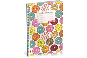 Checklisten-Buch: To Do Listen Planer | Ca. A5 Softcover | 70+ Seiten mit Titel, Datum & Register | Perfekt für Aufgaben zum Abhaken, Bucket Listen, Reiseplaner uvm. | Motiv „Bunte Donuts“