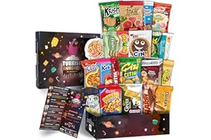 Boîte à bonbons midi avec 21 collations | Bonbons américains et japonais similaires American Candy Box | Boîte à collations de Turquie | Collations pleine grandeur dans une boîte à bonbons