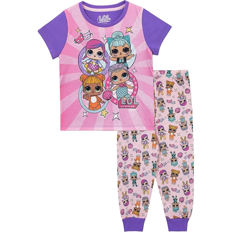 L.O.L Surprise Onesie For Girls Fleece Pajamas Kids LOL Dolls Sleepsuit Warm Pajamas All In One, Pink, 4-5 Years, Pink - View #11