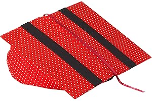 Klein & More Buchstütze Leselotte Pünktchen rot Lesekissen für bequemes Lesen, Baumwolle, gängige Buchgrößen geeignet