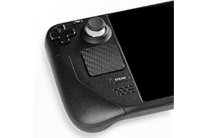EASYSKINZ LUXURIA 3D Textured Steam Deck Touch Enhancer Skins and Wraps - Add Grip, Unique Style, Tactile Feedback and Protection for Steam Decks' Trackpads! (BLACK CARBON)