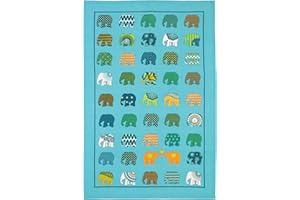 Ulster Weavers Parade Elephant Herd Cotton Tea Towel