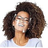 Smart Shield with Clip on Glasses–Ultralight Breathable Visor–Clear Facemask for Kids and Adults–Washable Reusable Cover –Set