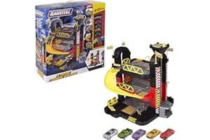 CYP BRAND Teamsterz 1416475 3 Level Tower Garage with 5 Cars, 3-6 Years