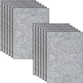 HXJDAM 12 Adet 2mm Kalınlıkta Sert Ke&ccedil;e, El İşi İ&ccedil;in Ke&ccedil;e, 20 x 30 cm, Gri