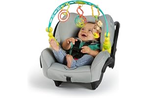 ‎OBALL Bright Starts Oball, Spielbogen für den Kinderwagen aus flexiblem, festem Oball-Material für einfaches Greifen