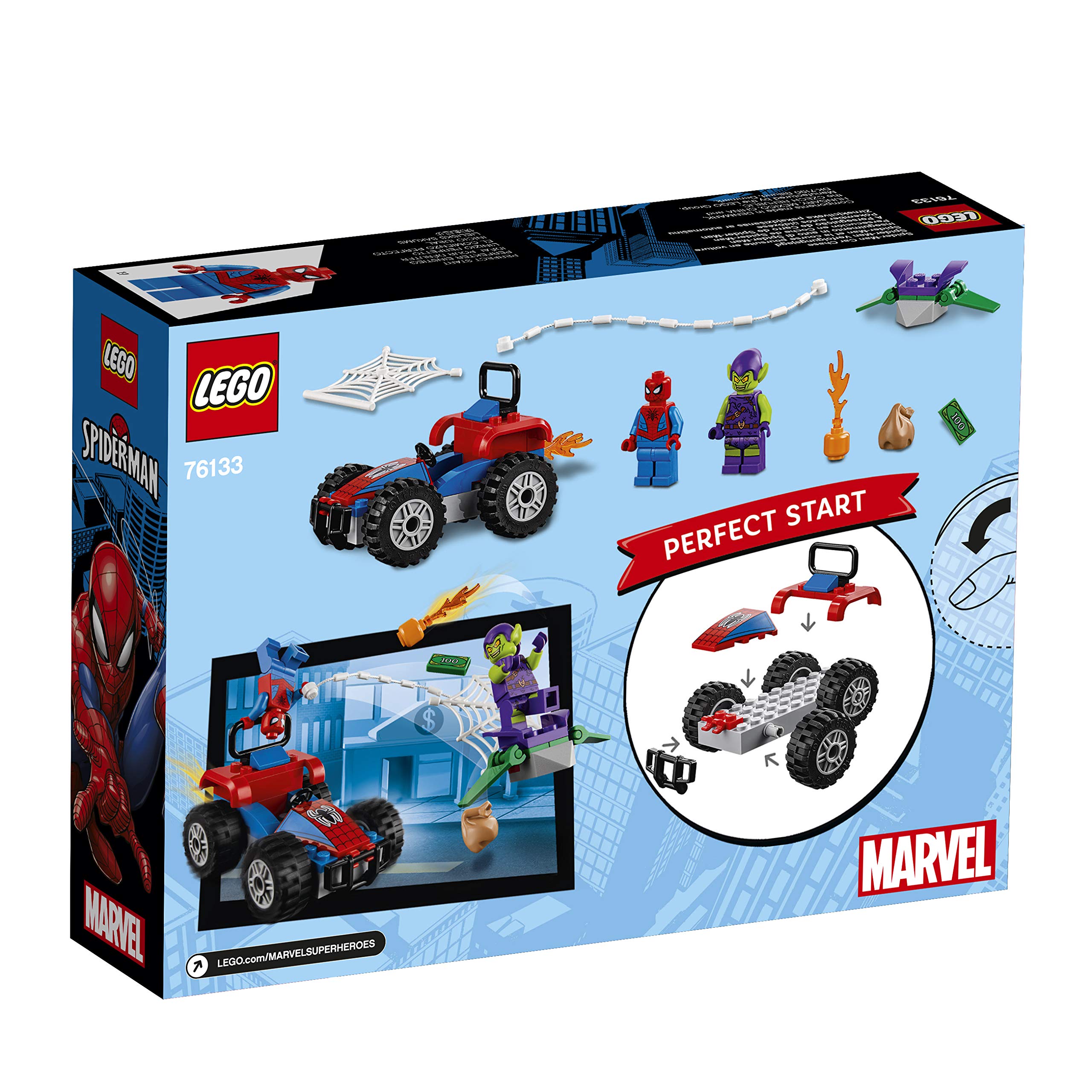 coche spiderman lego