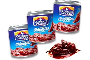 ‎MEXHAUS Chipotle Chili in Adobo Sauce - Chipotle in Adobo von Clemente Jacques (Pack von 3) je 220gr