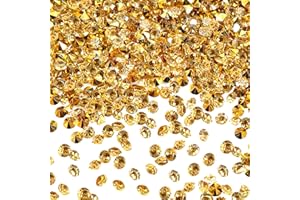‎TOAOB THE ONE AND ONLY BABY TOAOB 5000 Stück 3 mm Gold Acryl Kristalle Diamanten Tischstreuer Konfetti Klare Strasssteine für Tischdekoration Hochzeit Braut Dekoration Vasenperlen