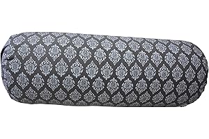 Tvamm Lifestyle Yoga Bolster 65x22 cm 2018, Yin Yoga, Rucken, Meditation Kissen mit Buchweizenschale gefüllt