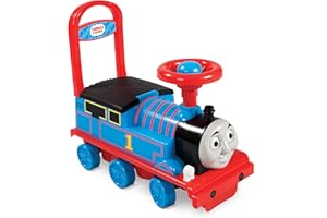 Thomas & Friends Kids Ride On Toys for 1+ years Boys and Girls - Sit and Ride On Thomas the Tank Engine Toy with Steering Wheel - Easy Assembly Toddler Walker Toy - Outdoor and Indoor Push Along Car