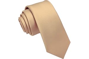 JEMYGINS Corbata de Hombre Ajustada de Color Sólido a Rayas Diagonales 6 cm de Ancho