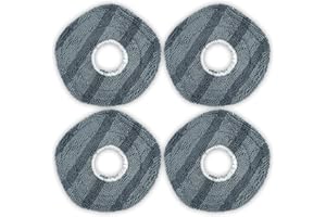MIBUMIKI (4 Piezas) Paños Lavables Reutilizables para Eufy X10 Pro Omni, Paños Quitamanchas Resistentes Microfibra Premium