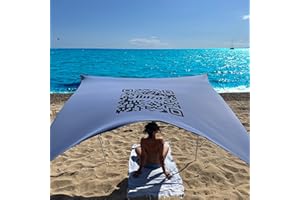 Tienda campaña Playa 2024 Ibiza by KliKil : toldo Playa Plegable 220x200cm protección Solar UPF50+ Impermeable Montaje rápido y transportable sombrilla Playa Carpa Playa Bebe y Refugio Playa