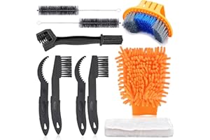Oumers Outils Nettoyage vélo(10pack),Kit de Brosse de Bicyclette Propre pour Chaîne de vélo/Manivelle/Pneu/Pignon Durable/Pratique