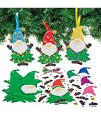 Baker Ross Weihnachts-Glasbild-Karten-Set | 6 Verschiedene Motive Inkl. Zellophan & Umschläge | Bastelset Für Kinder Ab 5 Jahren