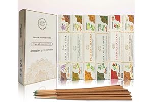 Raajsee Packung mit verschiedenen Räucherstäbchen (15 g x 6 g),100% natürlich, handgerollt,frei von Chemikalien, Aromatherapie, Entspannung, Meditation und sinnliche Therapie (SPA Series)