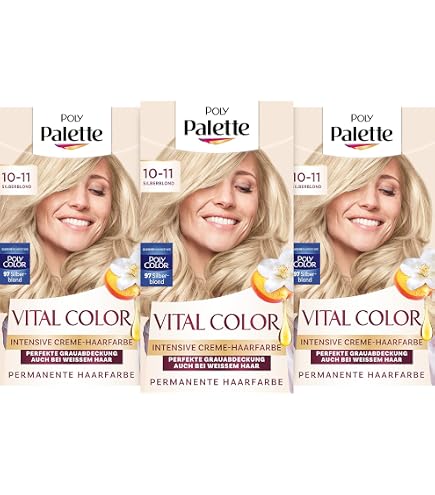 Schwarzkopf Palette Pflegecreme Farbung – Hellblond Gold 8-53, Deckt 100% Weiß Ab, Mit Aprikosenkernöl & Biotin