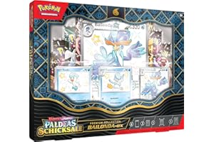 Pokémon-Sammelkartenspiel: Karmesin & Purpur – Paldeas Schicksale: Premium-Kollektion Bailonda-ex (3 geprägte holografische Promokarten, 1 überdimensionale Promokarte & 8 Boosterpacks)