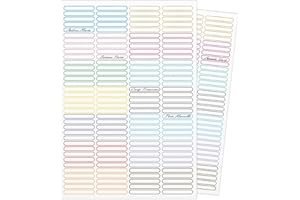 KEÏNELS 280 Etichette Adesive per Matite Scuola con Nome Personalizzabile - Etichette Adesive Personalizzate Colorate per Matite Penne Pennarelli Oggetti - Nomi Adesivi Personalizzati Bambini Impermeabili